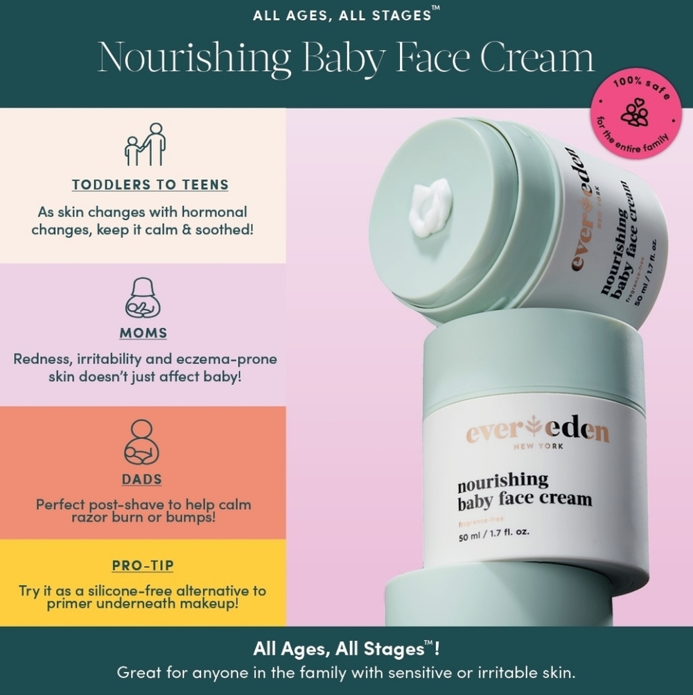 5/$25✨️Evereden Baby Face Cream✨️